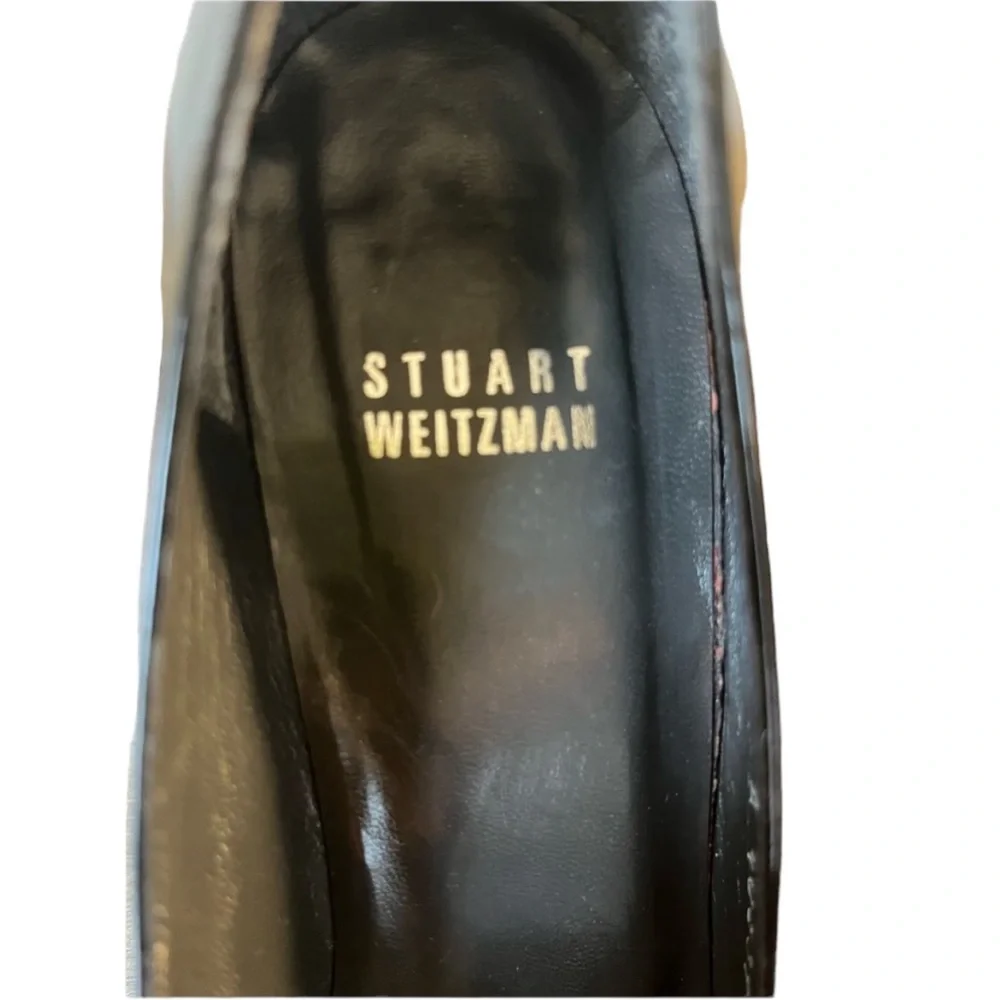 Stuart Weitzman Black Patent Leather Pumps 8.5N - Picture 7 of 8